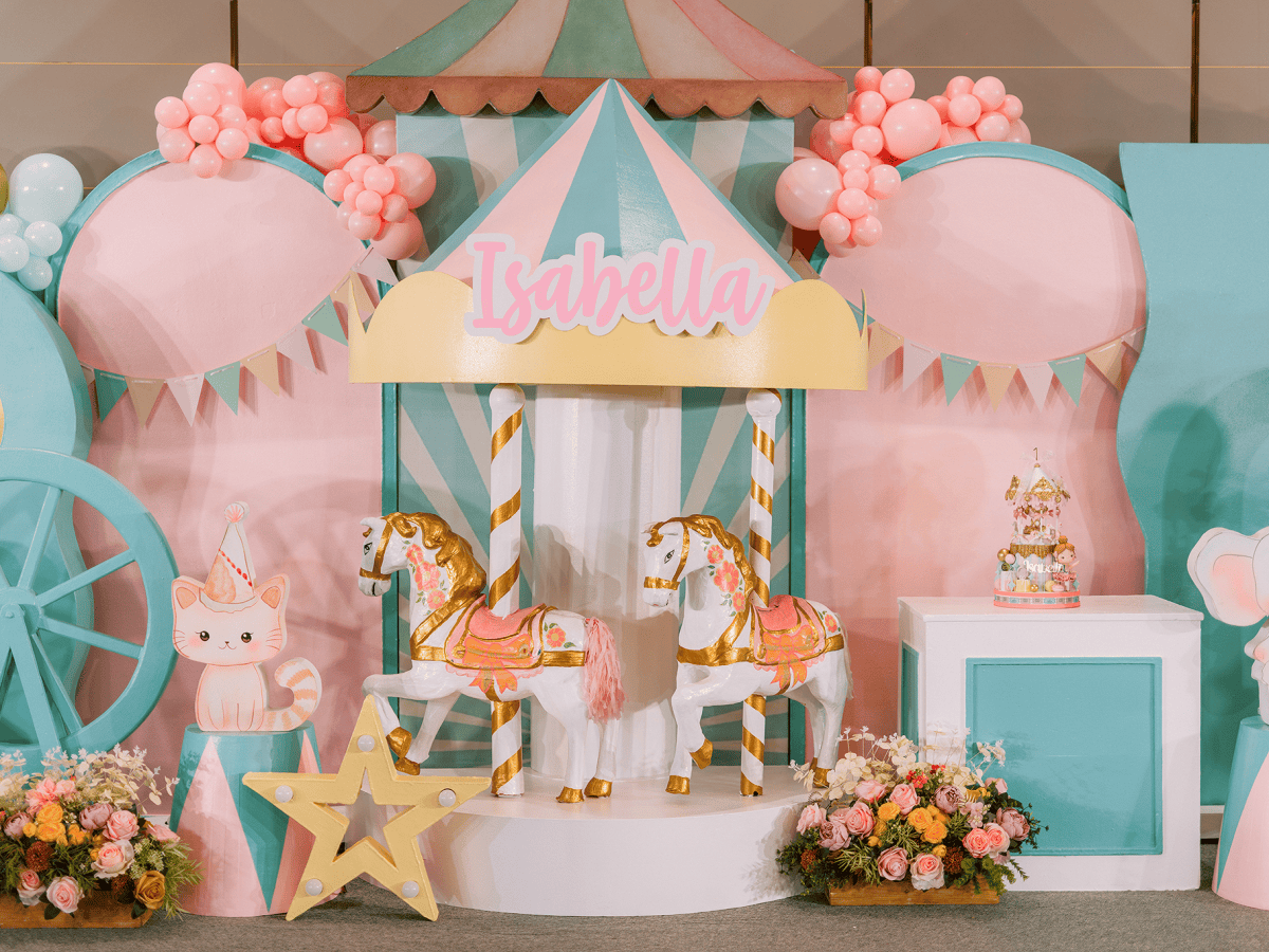 Isabella’s Pastel Carnival 1st&nbsp;Birthday